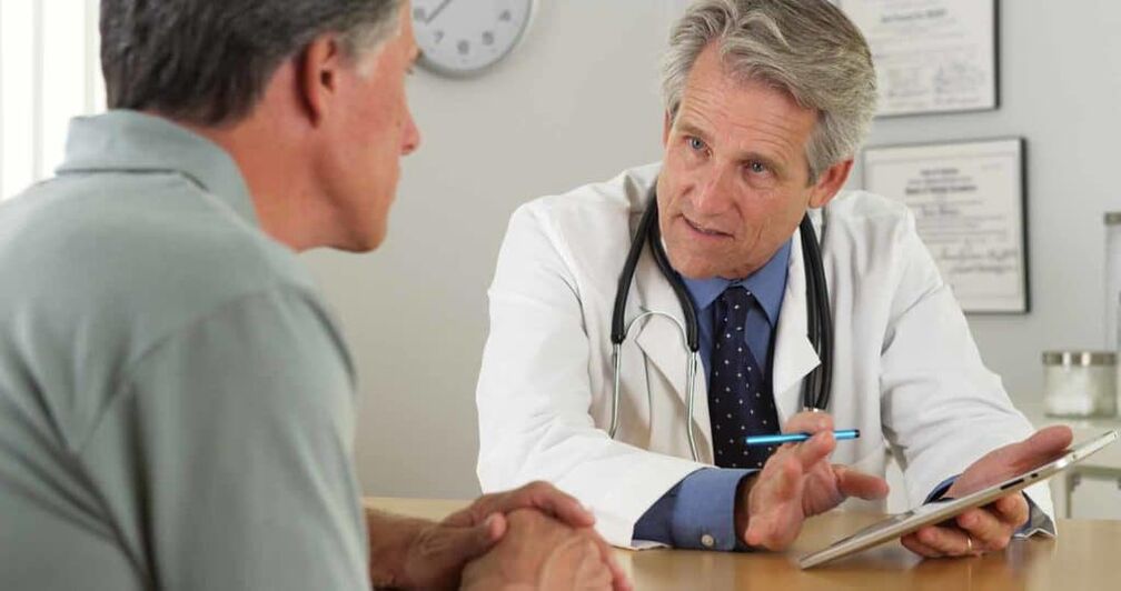 Bei kongestiver Prostatitis einen Arzt aufsuchen